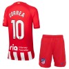 Oficiální Fotbalový Dres Atlético Madrid Correa 10 Domácí 2023-24 pro Děti